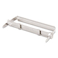 Universal Two-Piece Two-Prong Paper Fastener Base and Compressor Sets, 1" Capacity, 2.75" Center to Center, Silver, 50/Box
