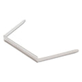 Universal Two-Piece Two-Prong Paper Fastener Bases, 2" Capacity, 2.75" Center to Center, Silver, 100/Box