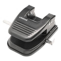 Universal 30-Sheet Two-Hole Punch, 9/32" Holes, Black