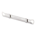 Universal Two-Piece Two-Prong Paper Fastener Compressors, 2.75" Center to Center, Silver, 100/Box