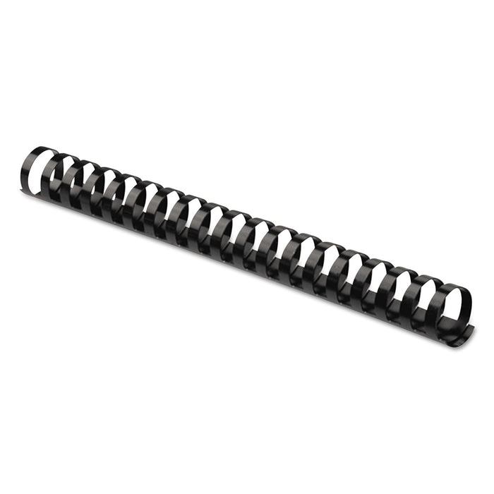 Fellowes Plastic Comb Bindings, 2" Diameter, 500 Sheet Capacity, Black, 10/Pack
