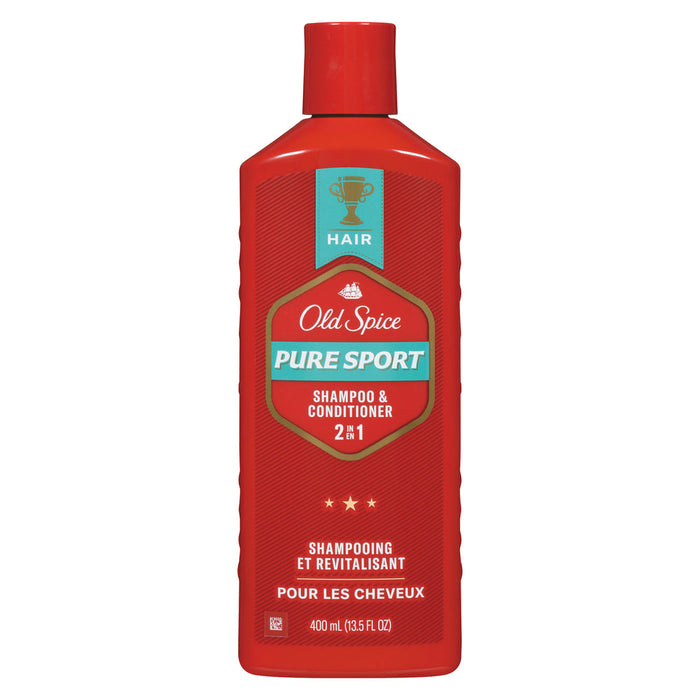 Old Spice 2 In 1 Shampoo Conditioner Pure Sport 13.5 Oz by Pasteur Pharmacy