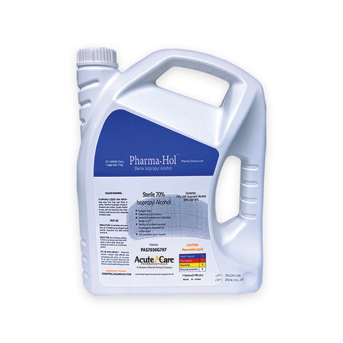Pharma-Choice PHARMA-HOL Sterile 70 IPA 30 USP WFI Gallon by Pasteur Pharmacy