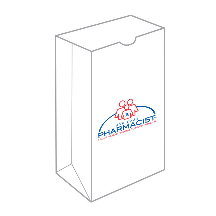 Ask Your Pharmacist Flat Rx Bag 7x4-1/4 x 13-1/2 1000 Ea by Pasteur Pharmacy