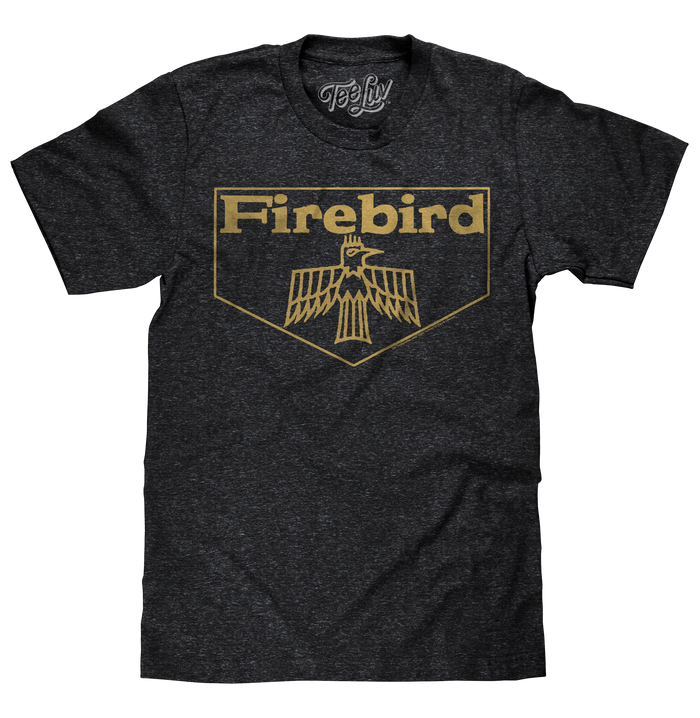 Pontiac Firebird T-Shirt - Charcoal Gray by Tee Luv