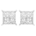 Sterling Silver 3/4 cttw Composite Diamond Stud Earrings (I-J, I2-I3) by Bids.com
