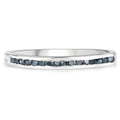 0.20 Carat Genuine Blue Diamond .925 Sterling Silver Ring by Bids.com