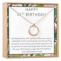 21st Birthday Necklace by Dear Ava