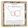 21st Birthday Necklace by Dear Ava