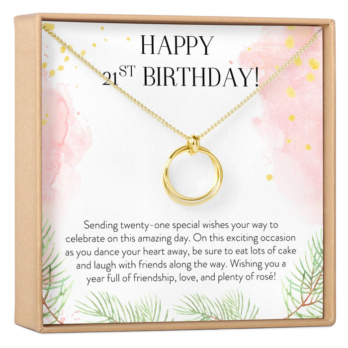 21st Birthday Necklace by Dear Ava