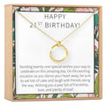 21st Birthday Necklace by Dear Ava