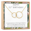 21st Birthday Necklace by Dear Ava