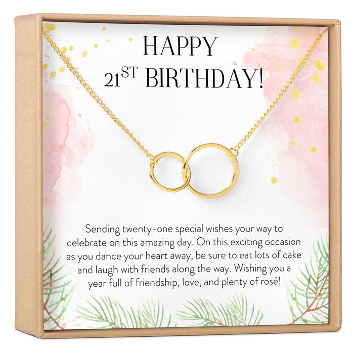 21st Birthday Necklace by Dear Ava