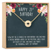 21st Birthday Necklace, Multiple Styles
