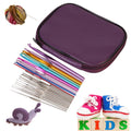 22-Piece: Aluminum Multi-Color Crochet Hook Needles by DailySale