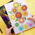 22-Pieces: Transparent Magic Template to Create Stunning Spiral Diagrams by DailySale