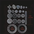 22-Pieces: Transparent Magic Template to Create Stunning Spiral Diagrams by DailySale