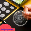 22-Pieces: Transparent Magic Template to Create Stunning Spiral Diagrams by DailySale