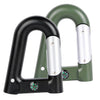 2200 mAh Powerbank with Emergency Flashlight Compass Carabiner-Shaped