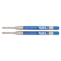 Parker Refill for Parker Retractable Gel Ink Roller Ball Pens, Medium Conical Tip, Blue Ink, 2/Pack