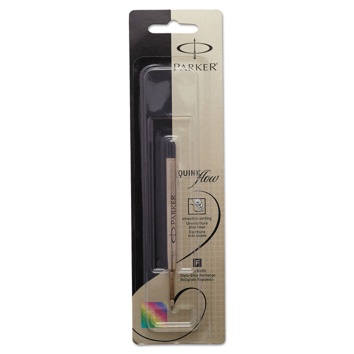 Parker Refill for Parker Ballpoint Pens, Fine Conical Tip, Black Ink