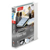 Wilson Jones View-Tab Presentation Round Ring View Binder With Tabs, 3 Rings, 1" Capacity, 11 x 8.5, White