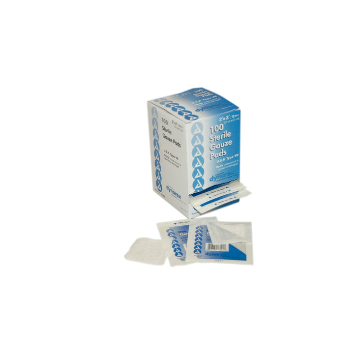 Dynarex 2"x2" Sterile Gauze Pads, 100 Per Box by Pasteur Pharmacy