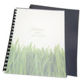 GBC 100% Recycled Poly Binding Cover, Black, 11 x 8.5, Unpunched, 25/Pack