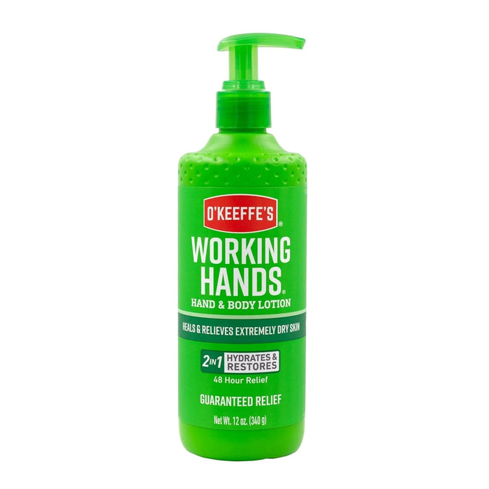 O'Keeffe's Working Hands Hand And Body Lotion 12 Ounce Pump Bottle by Pasteur Pharmacy