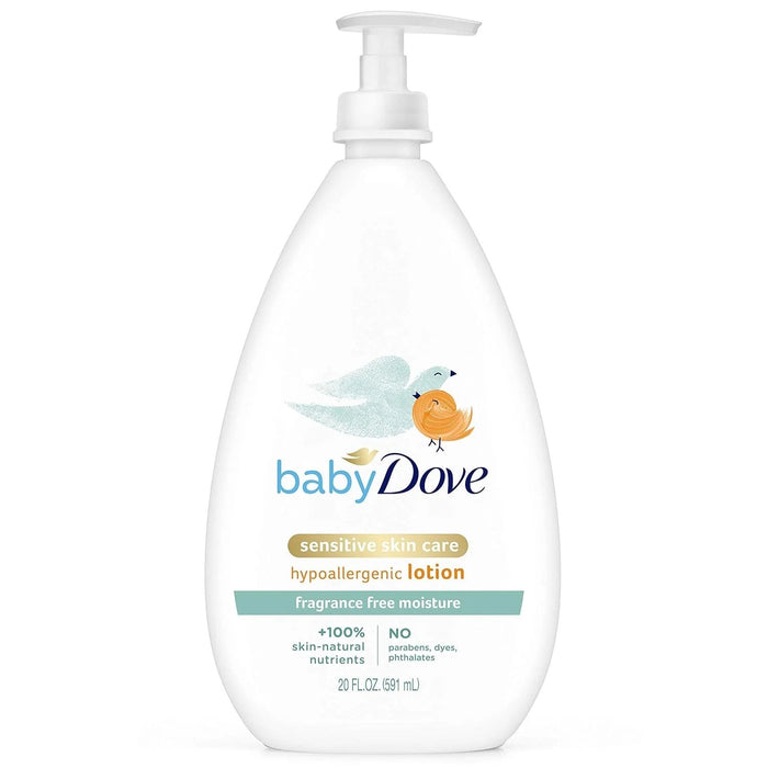 Baby Dove Sensitive Moisture Fragrance Free Lotion 4-20 Fl. Oz. Pumps by Pasteur Pharmacy