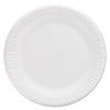 Dart Concorde Non-Laminated Foam Plates, 9" dia, White, 125/Pack