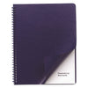 GBC Leather-Look Presentation Covers for Binding Systems, Navy, 11.25 x 8.75, Unpunched, 100 Sets/Box