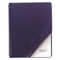 GBC Leather-Look Presentation Covers for Binding Systems, Navy, 11.25 x 8.75, Unpunched, 100 Sets/Box