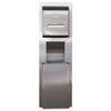 Kimberly-Clark Professional* MOD Stainless Steel Recessed Wall Unit with Trash Receptacle, 11 x 4.5 x 54.5