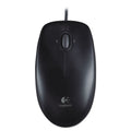 Logitech M100 Corded Optical Mouse, USB 2.0, Left/Right Hand Use, Black