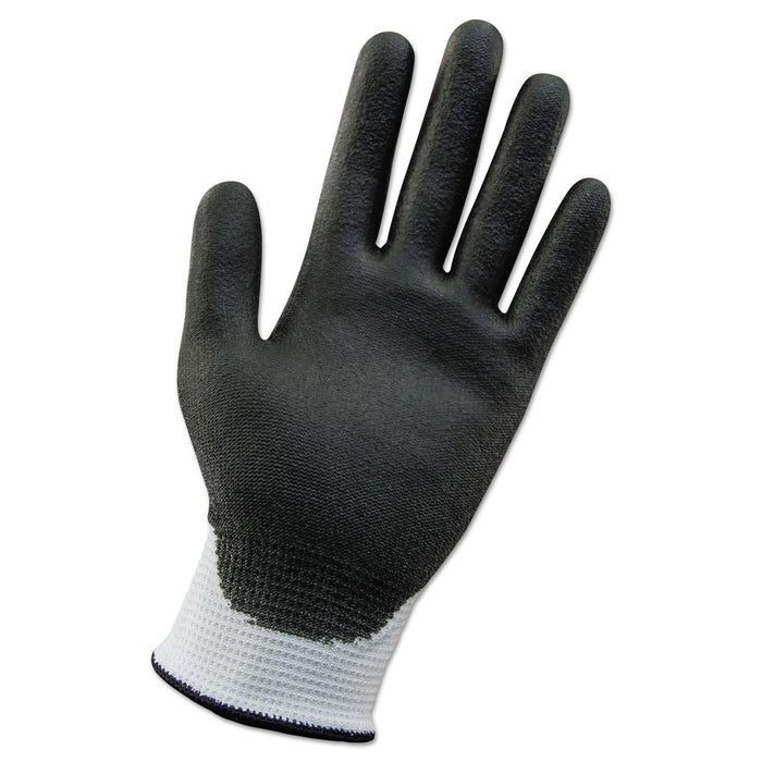KleenGuard G60 ANSI Level 2 Cut-Resistant Glove, White/Blk, 240mm Length, Large/SZ 9, 12 PR
