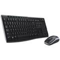 Logitech Wireless Combo MK270, 2.4 GHz Frequency/33 ft Wireless Range, Black