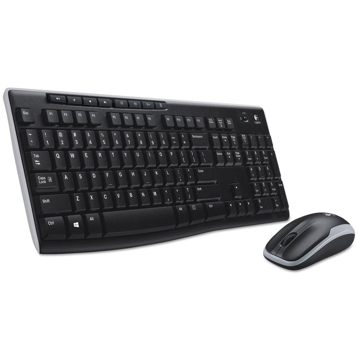 Logitech Wireless Combo MK270, 2.4 GHz Frequency/33 ft Wireless Range, Black
