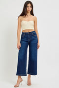 Lettie High Rise Crop Wide Jeans by Boutique 23