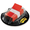 Post-it Page Flags in Desk Grip Dispenser, 1 x 1.75, Red, 200/Dispenser