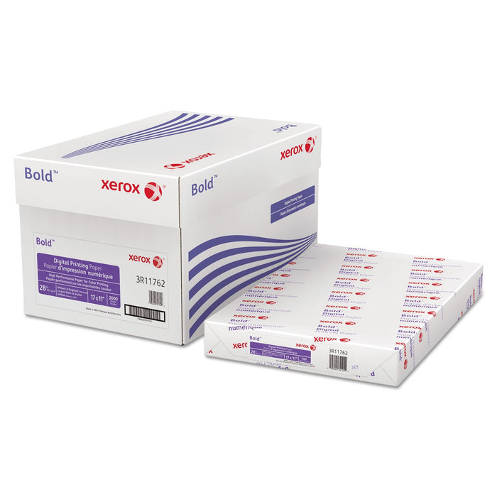 xerox Bold Digital Printing Paper, 100 Bright, 28 lb Bond Weight, 11 x 17, White, 500/Ream