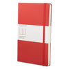 Moleskine Classic Colored Hardcover Notebook, 1 Subject, Narrow Rule, Red Cover, 8.25 x 5, 240 Sheets