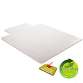 deflecto SuperMat Frequent Use Chair Mat, Med Pile Carpet, Flat, 36 x 48, Lipped, Clear