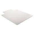 deflecto DuraMat Moderate Use Chair Mat for Low Pile Carpet, 45 x 53, Wide Lipped, Clear