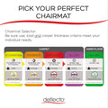 deflecto RollaMat Frequent Use Chair Mat, Med Pile Carpet, Flat, 45 x 53, Wide Lipped, Clear