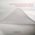 deflecto SuperMat Frequent Use Chair Mat, Med Pile Carpet, Flat, 36 x 48, Lipped, Clear