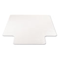 deflecto SuperMat Frequent Use Chair Mat for Medium Pile Carpet, 45 x 53, Wide Lipped, Clear