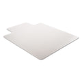 deflecto DuraMat Moderate Use Chair Mat for Low Pile Carpet, 46 x 60, Wide Lipped, Clear