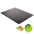 deflecto EconoMat Occasional Use Chair Mat for Low Pile Carpet, 46 x 60, Rectangular, Black
