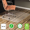 deflecto EconoMat All Day Use Chair Mat for Hard Floors, 46 x 60, Rectangular, Clear